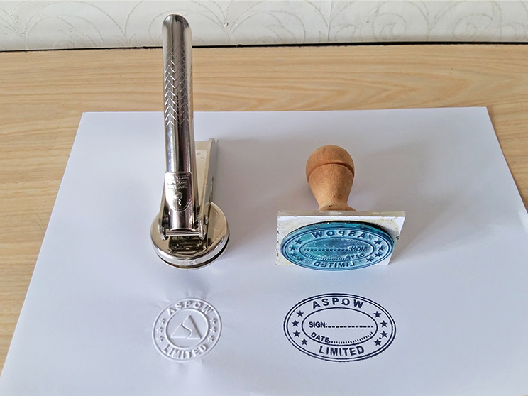 Crafted seal and stamp