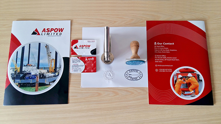 aspow limited printed brand marketing collateral