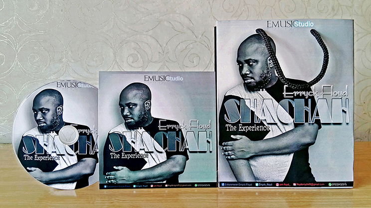 Emusic Studio printed CD album, album cover and branded album bag