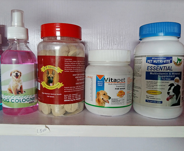 Dog colonge and vitamin for sale