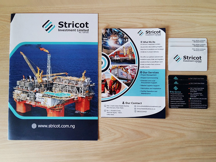 Stricot brand marketing collateral