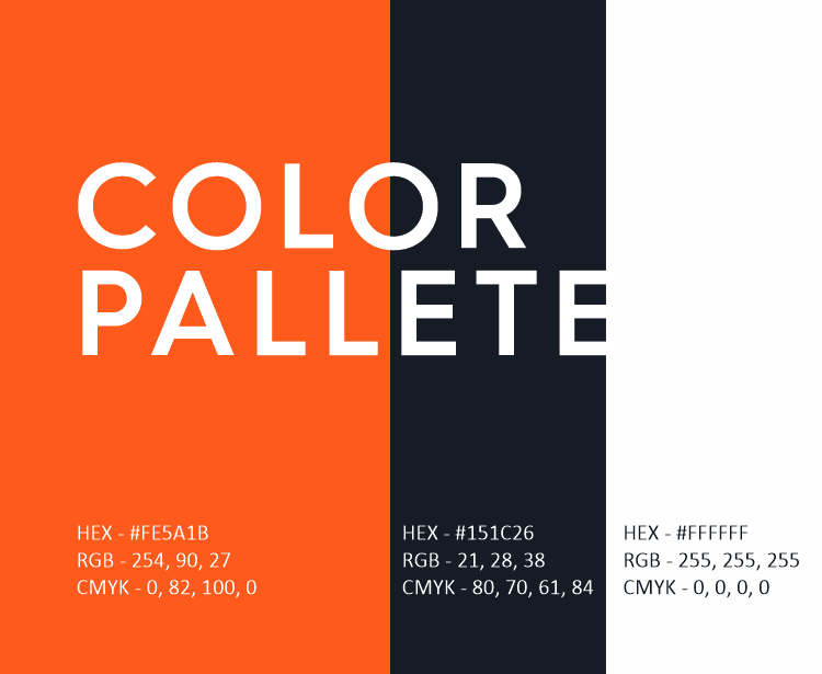Color palette of Work Horse new brand identity